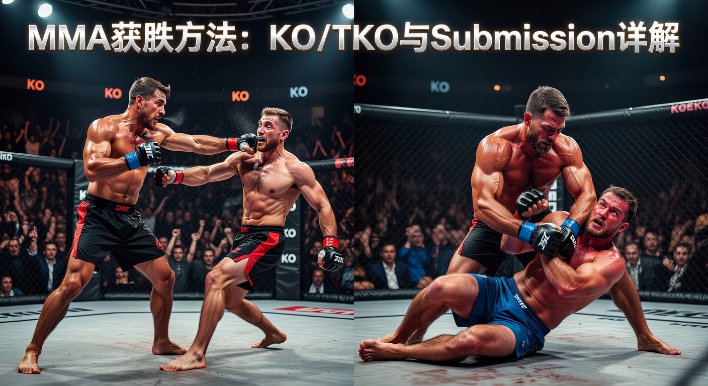 MMA方法 method of victory：KO/TKO 与 Submission 解读